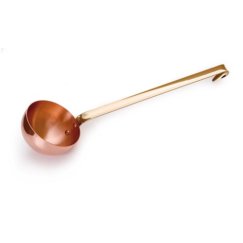 Mauviel Copper Ladle Schöpflöffel Suppenkelle aus Kupfer, Messingstiel › Töpfeboutique