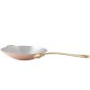 6732.30 Mauviel M'heritage M'150b Wok mit Bronzestiel und Bronzegriff