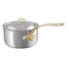 Mauviel 1830 - M cook 3510 Stielkasserolle mit Deckel, Bronzegriff - www.toepfeboutique.de