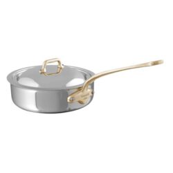 Mauviel 1830 - M cook 3511 Sauteuse mit Deckel, Bronzegriff - www.toepfeboutique.de