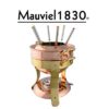 Mauviel 1830 M'tradition 2719.01 Traditionelles Fondue Kupfer innen verzinnt - Gestell Messing - www.toepfeboutique.de