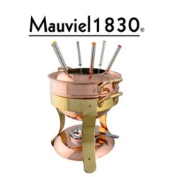 Mauviel 1830 M'tradition 2719.01 Traditionelles Fondue Kupfer innen verzinnt - Gestell Messing - www.toepfeboutique.de