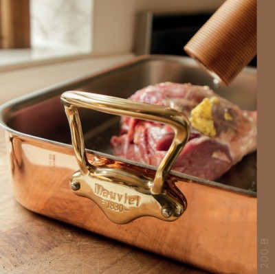 Mauviel Kupfer Bräter M200B - M150B Seitenansicht