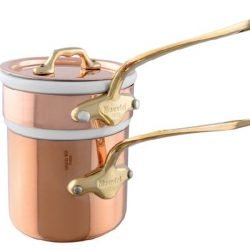 Mauviel M'150b Kupfer Bain Marie 3-teilig Bronzegriffe