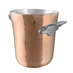 Mauviel M'30 Kupfer Eiskübel für eine kleine Flasche / Piccolo Edelstahlgriffe