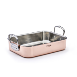 De Buyer Kupfer Bratreine 35x25 cm Edelstahlgriffe
