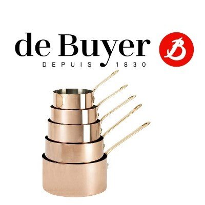 De Buyer Kupfer & Edelstahl Messinggriffe