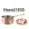 6720 Mauviel 1830 Serie M'150b Stielkasserolle mit Deckel und Logo