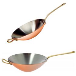 De Buyer INOCUIVRE 6432 Kupfer Wok mit Messinggriffen - www.toepfeboutique.de