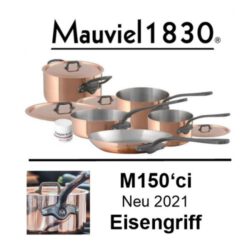 Mauviel1830 M150ci Kupfer 1,5 mm Topf Set 9-teilig - www.toepfeboutique.de