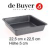 4700.22 De Buyer Kucchenform Backform Auflaufform quadratisch aus beschichtetem Stahl ANTIHAFT - www.toepfeboutique.de