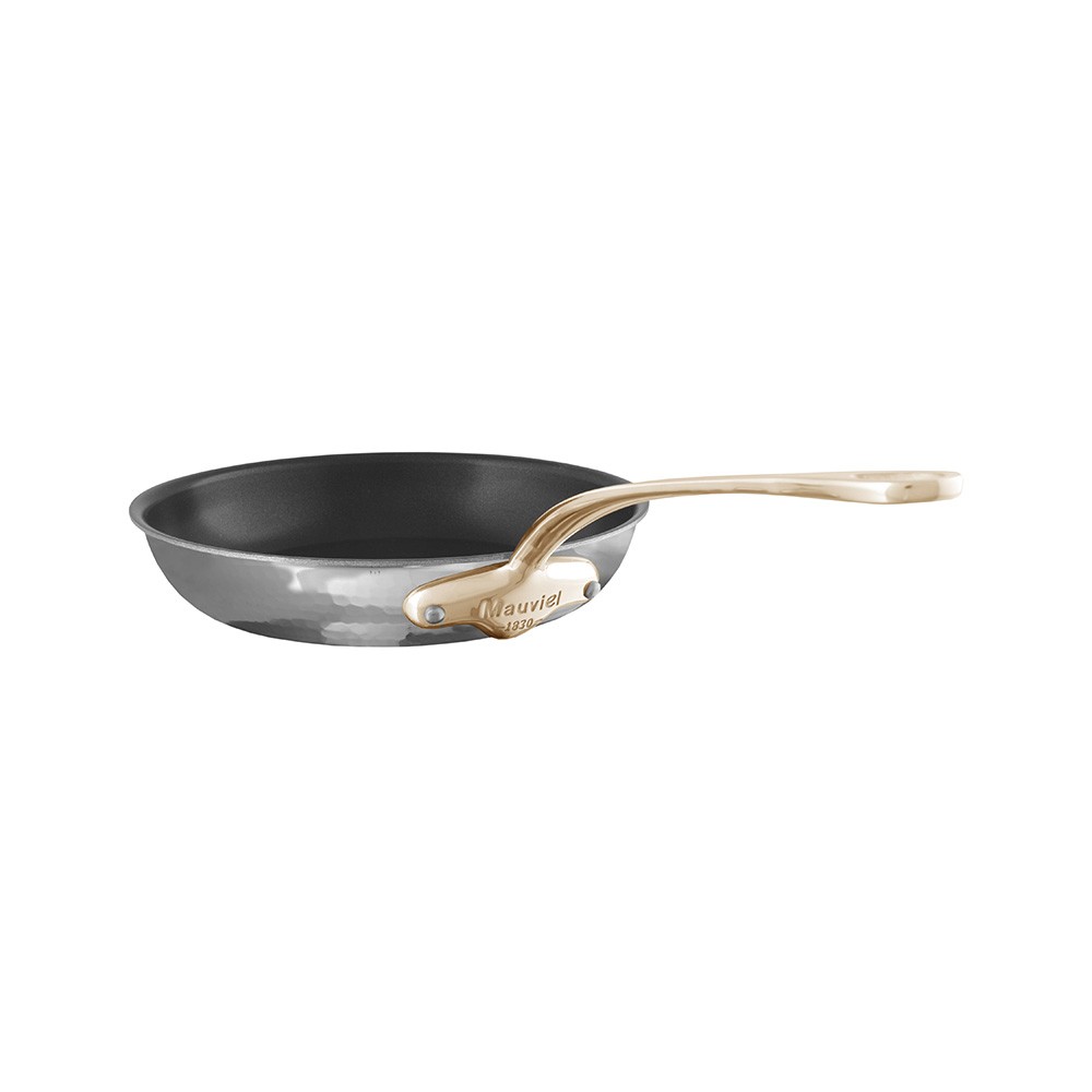 Mauviel 1830 M'elite B 3578 Runde Pfanne Mehrschichtmaterial gehämmert, ANTIHAFT, Bronzegriff - www.toepfeboutique.de