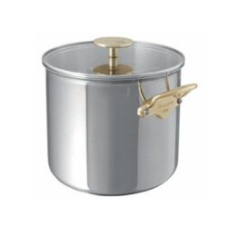 Mauviel M cook 3532 Hoher Kochtopf Suppentopf mit Glasdeckel 24 cm Bronzegriffe - www.toepfeboutique.de