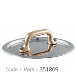 Mauviel_M_mini_Edelstahl_Runder_Deckel_9_cm_-_Bronzegriff_3518.09_-_www.toepfeboutique.de