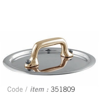 Mauviel_M_mini_Edelstahl_Runder_Deckel_9_cm_-_Bronzegriff_3518.09_-_www.toepfeboutique.de